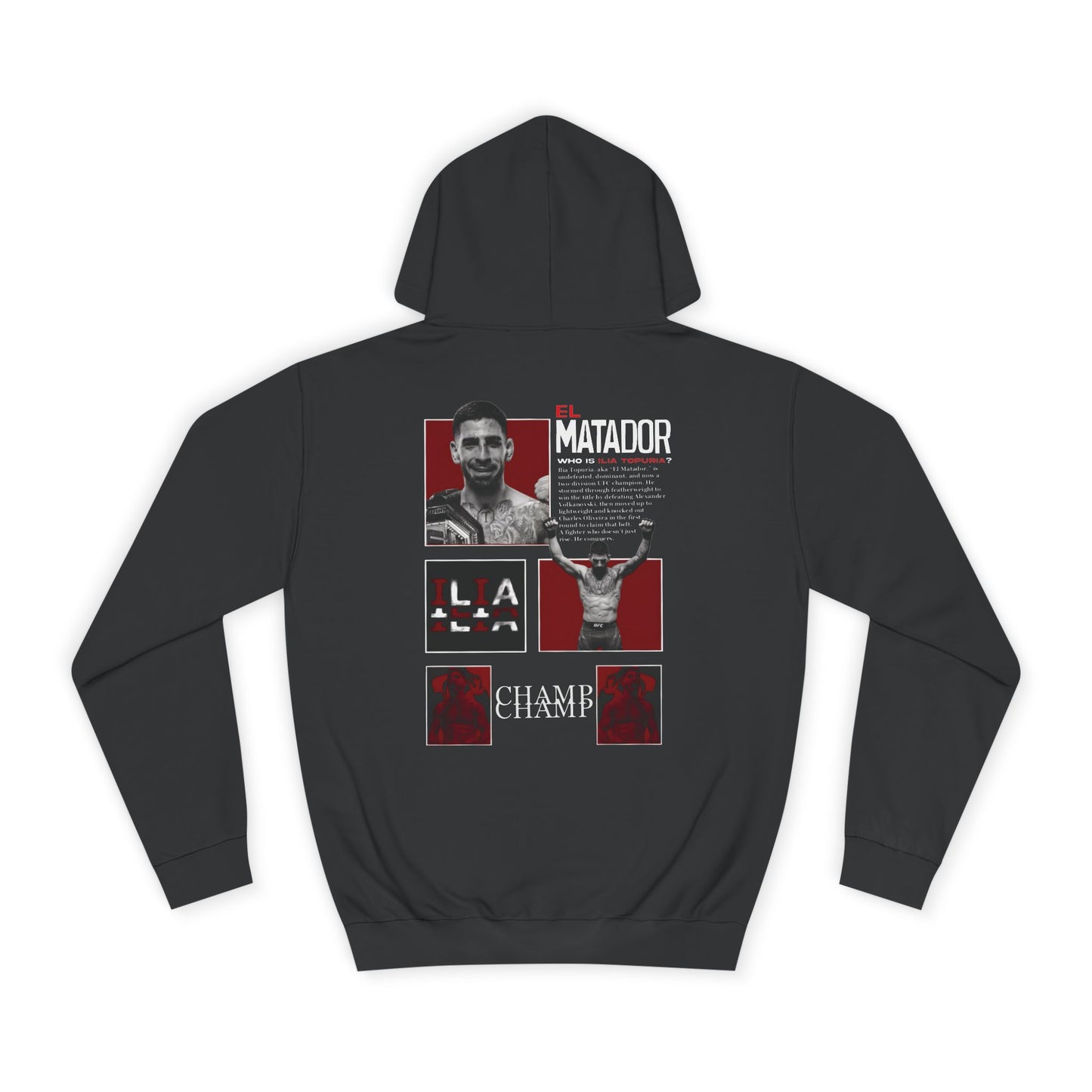 Ilia topuria themed hoodie